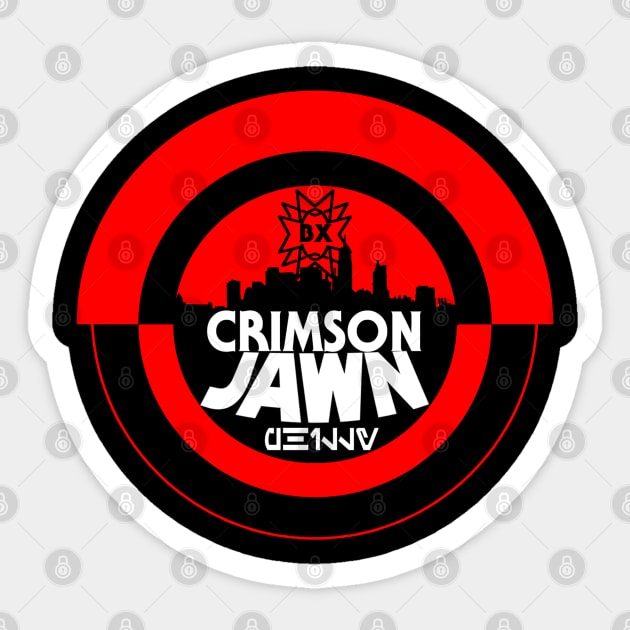Crimson JAWN (Phillybesh) Sticker by Broaxium